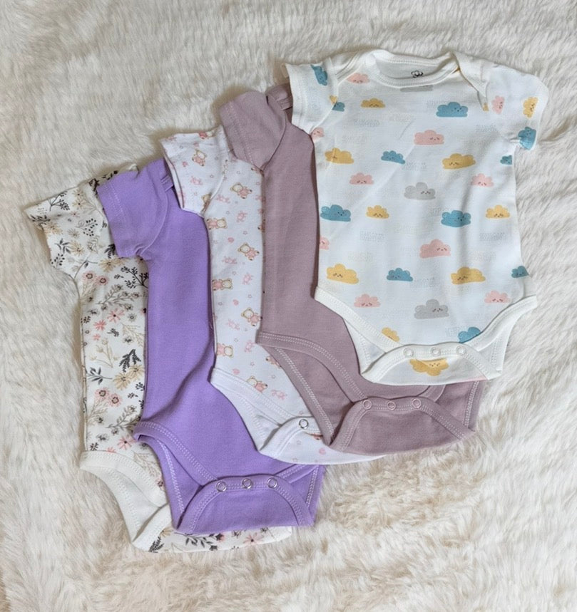 Bodysuits 5 pieces pack for baby boys & girls