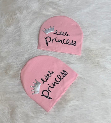 Little prince & princess hats 2 pieces baby girls & boys