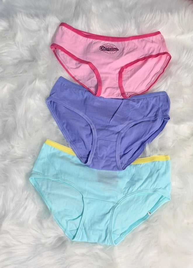 Girl panties 3 pack cotton