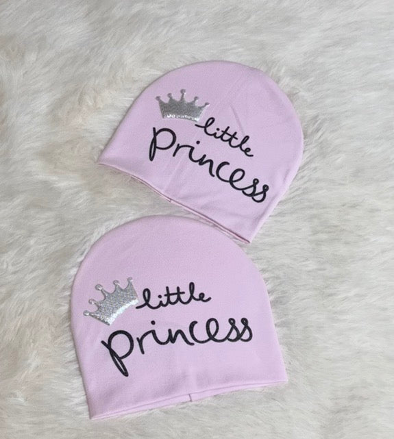 Little prince & princess hats 2 pieces baby girls & boys