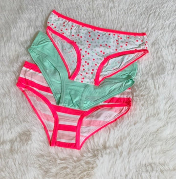 Kids Floral Panties, 3 Pack