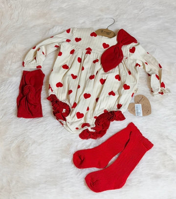 Body suits 3 pieces baby girls long sleeves