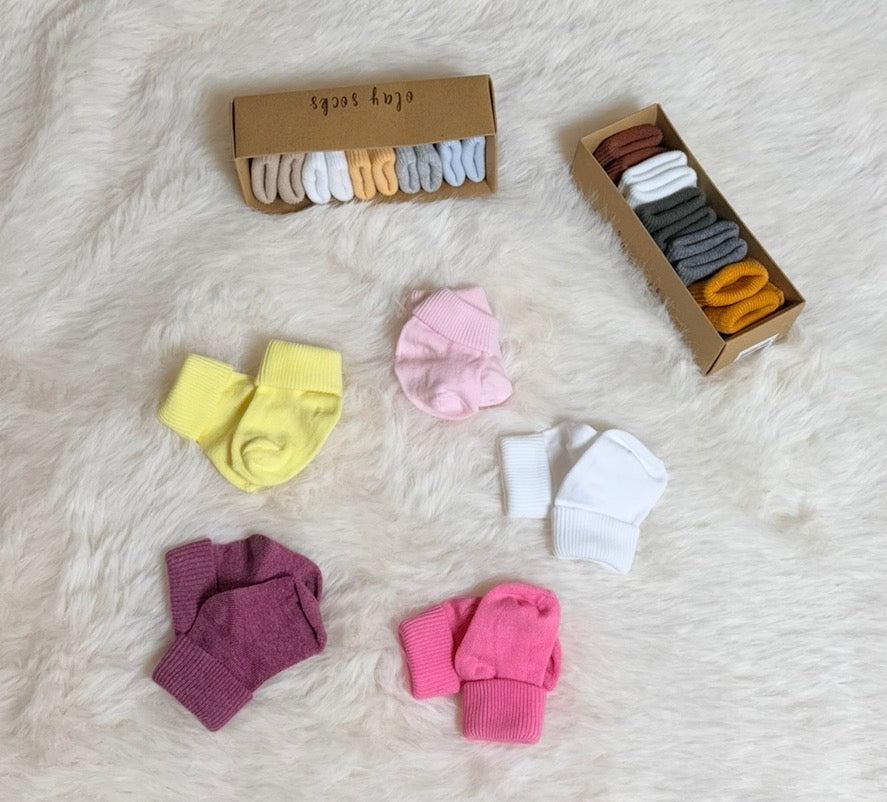 5 Pairs Newborn Infant Toddlers Sock Organic Cotton Kids Boys Girls Ankle